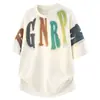 Camiseta Enbu para hombre, nueva camiseta de verano de manga corta para hombre, marca de tendencia, holgada, casual, estampada, cuello redondo, talla grande M-8XL