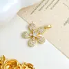 Pingente Transfronteiriço Verão Flor Colorida Cobre Zircônia Microincrustada Acessórios de Colar e Pulseira Design Simples e Fofo Acessórios