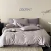 Conjunto de Roupa de Cama de Algodão Puro Quatro Peças, 100% Algodão, Adequado para Todas as Estações, Capa de Edredom Vintage de Alta Qualidade, Lençol de Cama, Roupa de Cama 1,2m, Branco