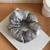 Scrunchie de Cetim Brilhante Estilo Novo de Dongdaemun com Alta Elasticidade, Acessório de Cabelo Elegante e Sofisticado