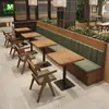 Juego de Mesa y Sillas para Restaurante Comercial Hotel Restaurante de Comida Rápida Casa de Té Restaurante de Té Cabina Sofá Celebridad de Internet Tienda de Catering Silla de Ratán Tejido