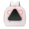 Mochila para Gato Yuebaitu, Mochila Escolar para Exterior, Bolsa Dupla para Pet, Acessórios para Gatos, Bolsa Transparente Portátil de Grande Capacidade para Gatos