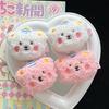 Outono e inverno Nova imitação de cabelo de cordeiro urso grampo de cabelo de pelúcia dos desenhos animados franja clipe lateral clipe bonito japonês e coreano headwear crianças do sexo feminino