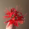 Accesorio de pinza para el pelo floral de Zhao Lusi para mujer, perfecto para vacaciones en la playa y sesiones de fotos, creando un look atmosférico