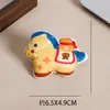 Lindos broches de accesorios con estampado de dibujos animados rellenos de algodón, accesorios de tela para ropa, ropa infantil, bolsos, sombreros, recuerdos, bolsas de lona