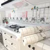 Pegatina de Pared Autoadhesiva de Dibujos Animados Pegatina a Prueba de Aceite para Cocina Papel Tapiz de Azulejos Impermeable para Baño Estufa Resistente a Altas Temperaturas Calcomanía de Renovación