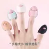 Esponja de Polvo para Dedos Mini Forma de Gota de Agua de Fábrica Personalizable Ultra Suave Doble Uso Seco y Húmedo Base Corrector Esponja para Punta de Dedo Venta al por Mayor