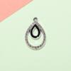 Acessórios Pingente Gota Dupla de Água Diamante Pequeno Pingente Simples Liga de Metal com Gotejamento de Óleo Acessórios DIY Roupas Colar Pulseira Joias