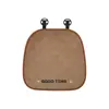 Bonito cojín para asiento de coche de cachorro, felpa de otoño e invierno, cálido, antideslizante, funda de asiento, cojín creativo de dibujos animados para asiento de coche