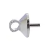 Preservação de cor ouro 18K real agulha pendente olho de ovelha prego agulha feito à mão DIY com miçangas de meio furo chapéu de flor acessórios de joalheria atacado