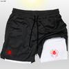 Explosivos AliExpress Serie Araña 2 en 1 Pantalones Cortos Dobles para Hombre Fitness Deportes Pantalones Cortos de Entrenamiento para Hombre Secado Rápido