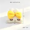 Nuevo y lindo peluche de rana fresca, accesorios de cabeza de conejito con lazo para ropa, broches DIY, accesorios para zapatos y calcetines