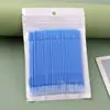 Hisopos Limpiadores para Extensiones de Pestañas, Hisopos de Algodón Espirales con Punta Larga, Palillos de Algodón Nano Pequeños, Hisopos de Algodón con Punta Larga para Eliminación de Pestañas