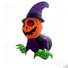 Decoraciones de Halloween, Fantasma Inflable de Ventana Rota, Accesorios con Forma de Calabaza para Montaje de Atmósfera Exterior en Centros Comerciales
