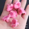 Pó de Concha Prensado Flor de Glória da Manhã Grande Flor de Haste Longa Contas Cor Macaron Acessórios para Brincos Feitos à Mão DIY Atacado