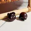 Palo de Rosa Palo de Sándalo Talla Oso de Dibujos Animados Lindo Accesorios para Manualidades Pulsera de Juguete Tejida a Mano Accesorios Colgante