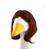 Peluca para Mascota, Peluca de Ganso, Peluca de Ganso de Porche, Cabeza de Ganso Grande, Disfraz Divertido, Cabello Afro, Trenzas Largas, Transfronterizo