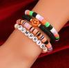 Moda Europeia e Americana Transfronteiriça Cor Dopamina Pulseira de Halloween Cabeça de Abóbora Rosto Sorridente Joia de Mão Personalizada Atacado