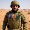 Braçadeira de Velcro com Bordado 3D 3 Cores Distintivo de Moral Patch de Tecido Logo Guerreiro Atacado Bagagem