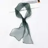 Corea del Sur pañuelo pequeño de organza para mujer, popular moda de primavera y verano, pañuelo versátil, pañuelo de protección solar de otoño, pañuelo de moda