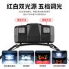 Linterna frontal brillante transfronteriza inducción larga duración portátil pantalla eléctrica portátil lámpara portátil exterior impermeable montada en la cabeza para correr