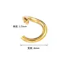 Anéis Abertos de Aço Inoxidável Acessórios para Joias DIY Anel Único Dourado Acessórios Artesanais Argolas de Ligação Anéis de Conexão para Colar e Pulseira