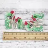 Serie de lindos unicornios de dibujos animados Parche plano de resina para horquilla con fondo blanco Accesorios de joyería DIY, 1Yc27845