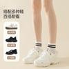 Calcetines para Mujer Primavera y Verano Calcetines de Algodón de Color Puro Clásicos Negros y Blancos Grises Calcetines Deportivos de Barra Paralela Calcetines Cortos Calcetines Cortos sin Costuras Zhuji Calcetines de Mujer