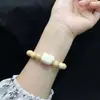 Pulseira de Gato de Madeira com Cheiro de Leite Desenho Animado Pulseira de Madeira com Cheiro de Leite Nova Pulseira Chinoiserie Pulseira DIY