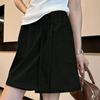 Culottes de Seda de Hielo Yamamoto Petite Verano 2025 Estilo Coreano Casual Americano Aspecto Adelgazante Cintura Alta Overoles Deportivos Culottes para Mujer Modernos