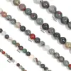 Pedra de sangue africana contas redondas contas soltas contas de jade natural material para contas acessórios de colar de gemas diy contas redondas