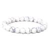 Explosiones Transfronterizas Europeas y Americanas Pulsera de Cuentas de Piedra Natural de 8 mm Masculina Turquesa Blanca Pulsera Elástica Venta al por Mayor de Comercio Exterior Venta Caliente