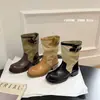 Botas Martin para Mujer 2026 Nuevo Otoño Merade Bloque de Color Retro Estilo Callejero Botines Delgados Tacón Grueso Botas Western Apiladas