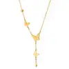 Collar de Borla Mariposa Dorada para Mujer Estilo Francés Suave Popular en Internet Versátil Estilo Frío Nicho Lujo Ligero Alta Gama Cadena Clavicular