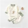 Conjunto de roupas de outono para bebê JQ Jingqi, conjunto de roupa íntima térmica para bebê outono e inverno, calça de outono para recém-nascido, pijama acolchoado separado para crianças