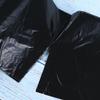 Bolsa de basura de boca plana, rollo continuo, punto de rotura, tipo 20 por rollo, bolsa de basura negra desechable gruesa para el hogar, rollo grande