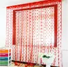 Cortina de amor para casamento Cortina coreana em forma de coração Cortina divisória para sala de estar Cortina decorativa para quarto Cortina para banheiro