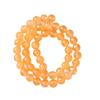 Cuentas sueltas de Jade Persa naranja claro translúcido Ming para comercio, pulsera, collar, accesorios de joyería al por mayor