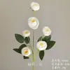 Flores Artificiais Brancas para Decoração de Casamento, Flores de Seda, Ornamentos de Flores Artificiais, Arte Floral Seca, Materiais de Rosa, Arranjo de Flores para Corredor, Arranjo de Parede e Chão