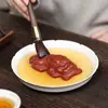 Mascota de Té de Arena Púrpura Yixing Adornos Pixiu Hechos a Mano Dahongpao León Atrae Fortuna Sentado Escultura de Accesorios para Juego de Té Se Puede Criar