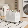 Cesta de lavandería nueva de gran capacidad, plegable y portátil, para uso doméstico, adecuada para organizar y almacenar ropa sucia en el baño