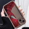 Capa de celular masculina para Apple Homem-Aranha Vermelho meia face iphone14promax/13pro/12/11/x/xsmax