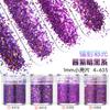 Kit de glitter para nail art, lantejoulas, pó de glitter, gradiente Azul Roxo 123mm, esmalte misto, joia, cola, material de gota