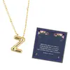 Collar con colgante de 26 letras de burbuja nuevo transfronterizo europeo y americano, collar de cadena con cuentas de letras de globo personalizadas, collar de cadena para clavícula