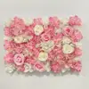 Fondo de Pared de Flores Artificiales Arreglo Floral para Fondo de Transmisión en Vivo de Influencer Hortensia Rosa Arreglo de Flores de Plástico para Sala de Transmisión en Vivo
