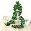 Ratan artificial de camote, decoración de aire acondicionado, ratán, hoja de uva, simulación de hiedra, hoja de rábano verde, ratán de flor falsa al por mayor