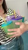 Vaso de Plástico con Popote Taza de Boca de PP Taza para Bebida de Jugo Té con Tapa 500ML Vaso Colorido para Bebida Fría
