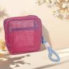 Bolsa de Tofu Dopamina Mini de Malha Portátil para Viagem Bolsa de Armazenamento de Artigos de Higiene Pessoal e Cosméticos Bolsa para Retoque de Maquiagem Bolsa de Malha para Diversos