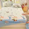 Lençol 100% algodão puro, peça única, estilo cartoon fresco e fofo, para crianças, cama de solteiro ou casal, conjunto de três peças para dormitório estudantil