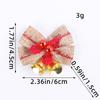 Novo Pingente de Laço de Linho Pingente de Árvore de Natal Mini Sino Decoração de Natal Decoração de Cena